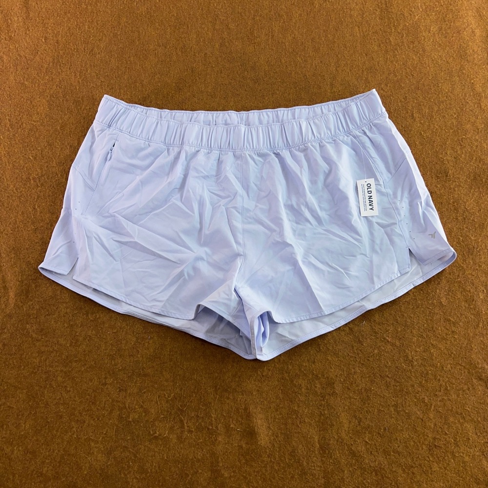 Old Navy Women XL Lavender Blue Quick-Dry Active Running Shorts NWT